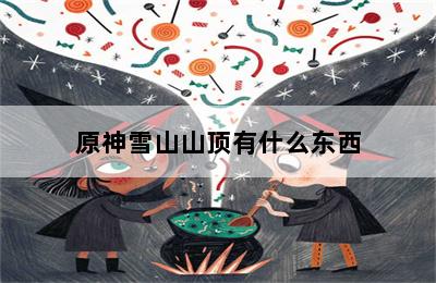 原神雪山山顶有什么东西 第二张图