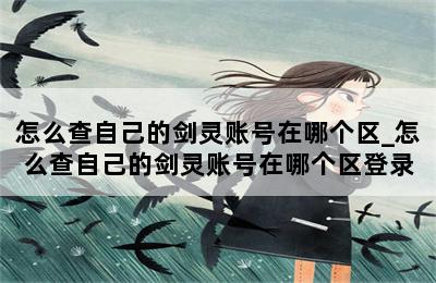 怎么查自己的剑灵账号在哪个区_怎么查自己的剑灵账号在哪个区登录 第二张图