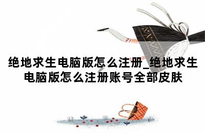 绝地求生电脑版怎么注册_绝地求生电脑版怎么注册账号全部皮肤 第二张图
