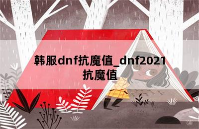 韩服dnf抗魔值_dnf2021抗魔值 第二张图